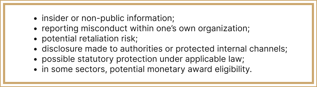 whistleblowers